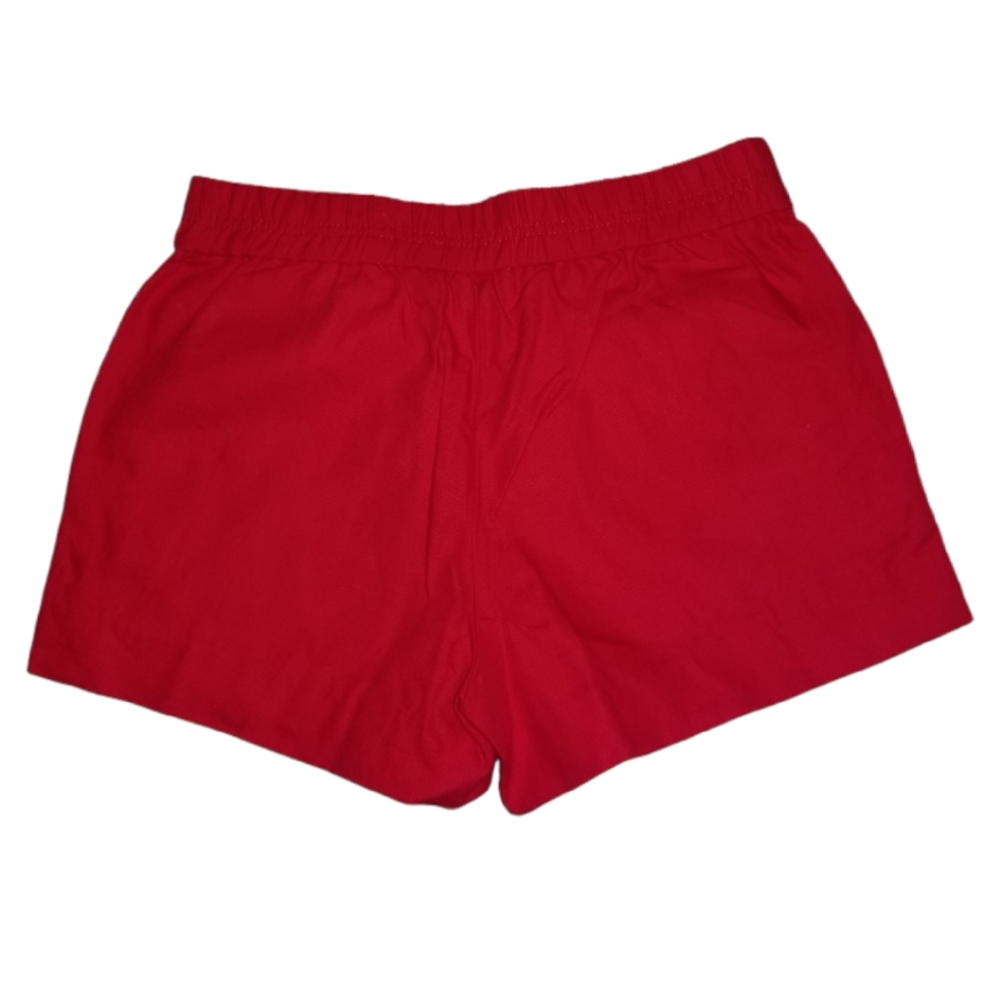 J.Crew Red Elastic Waist Short Shorts Size 00 - image 2